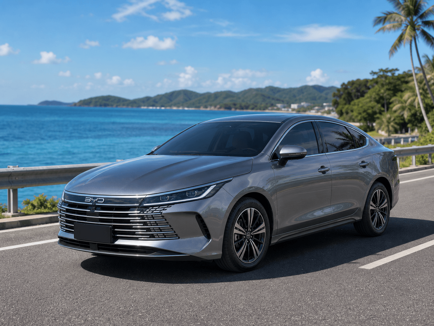 BYD Seal 5 DM-i hybrid sedan available for rent